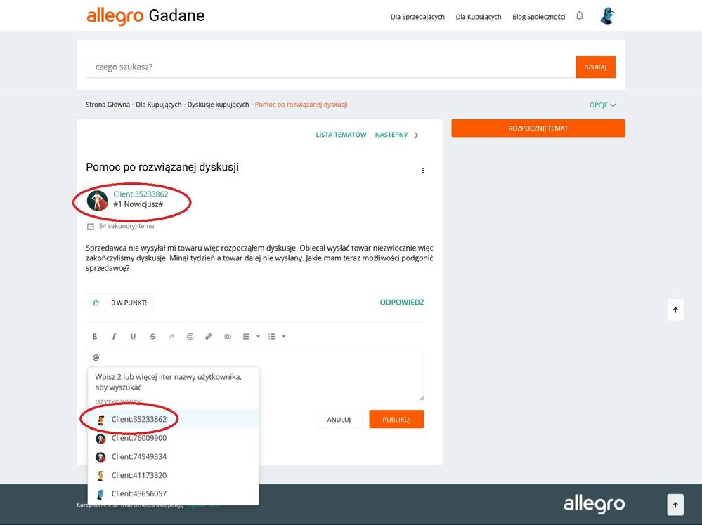 Pomoc po rozwiązanej dyskusji - Społeczność Allegro - 2589 2020-01-24.jpeg.jpeg