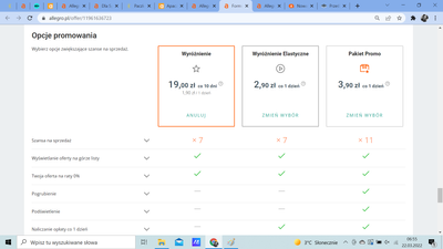 Oferta wczoraj wyróżniona darmowym pakietem dziś wygląda tak