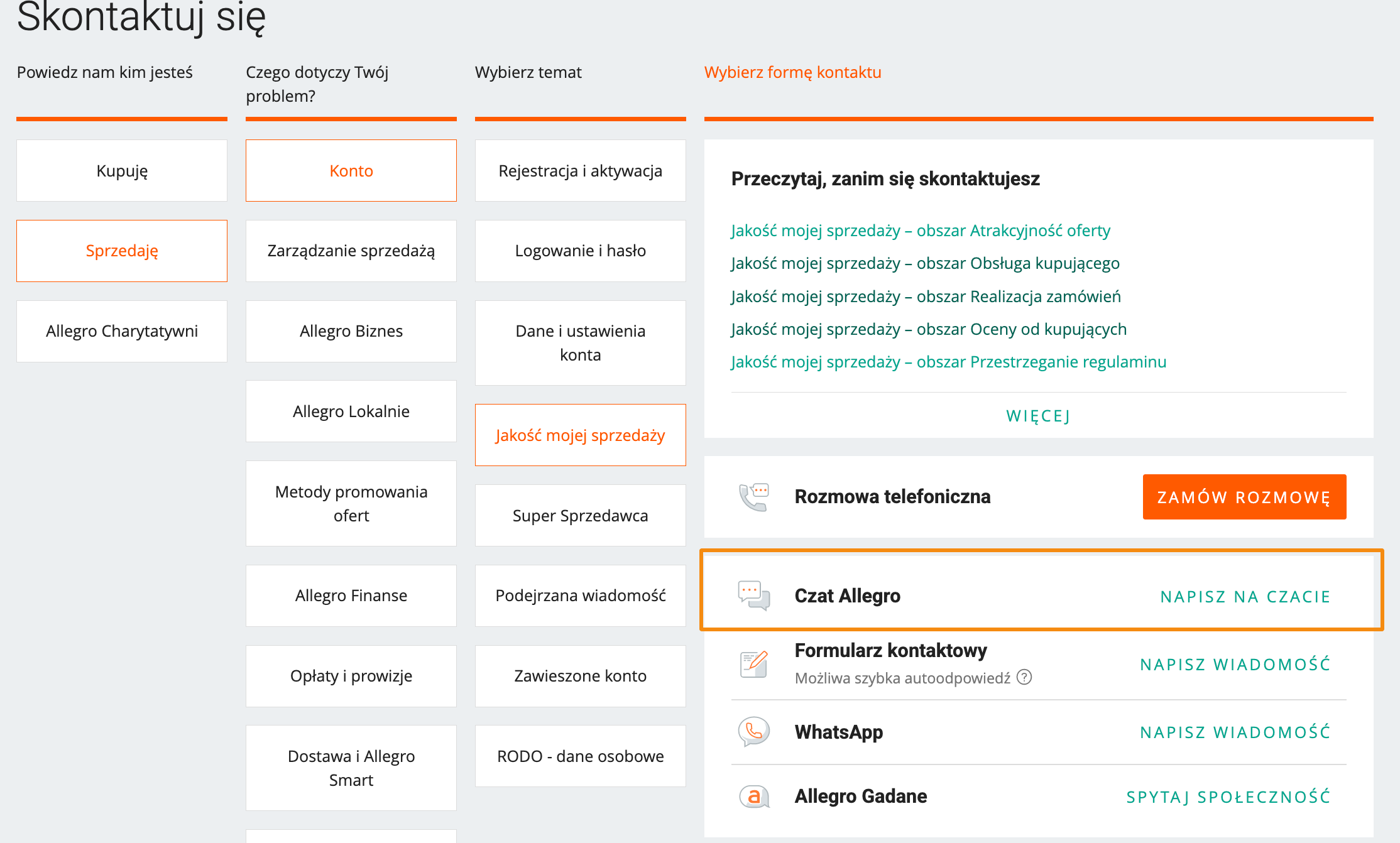 Rozwiązano: Jak rozpocząć rozmowę na czacie z konsultantem Allegro? -  Społeczność Allegro - 18390
