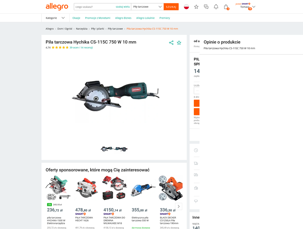 Screenshot 2022-10-28 at 18-20-04 PIŁA TARCZOWA HYCHIKA CS115C SPRAWNA POLECAM.png