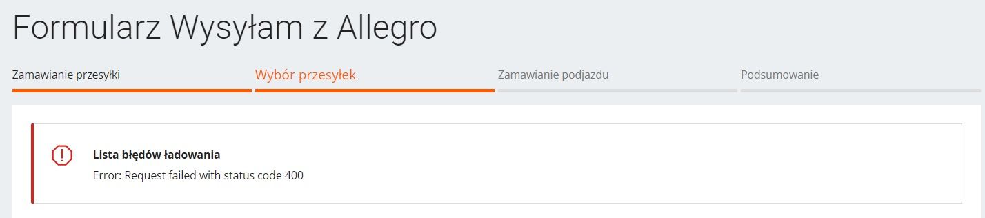 Rozwiązano: Error: Request failed with status code 400 - Społeczność ...