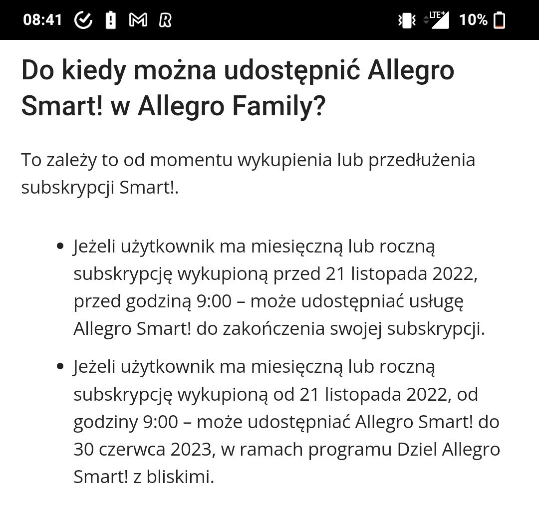 Koniec allegro family?
