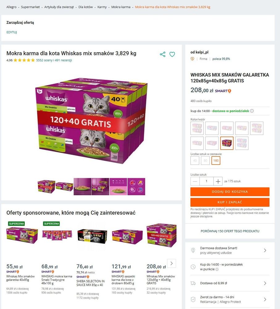 Widoczna informacja o godzinie granicznej zamówienia - wysyłka tego samego dnia