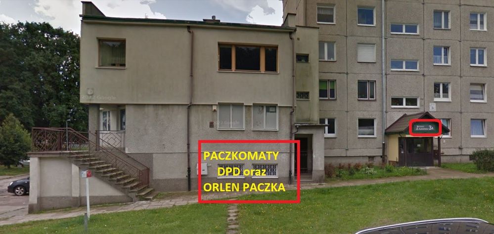 Mniej-więcej tak to wygląda obecnie - paczkomatu Allegro natomiast nie widać nigdzie w zasięgu wzroku. :(