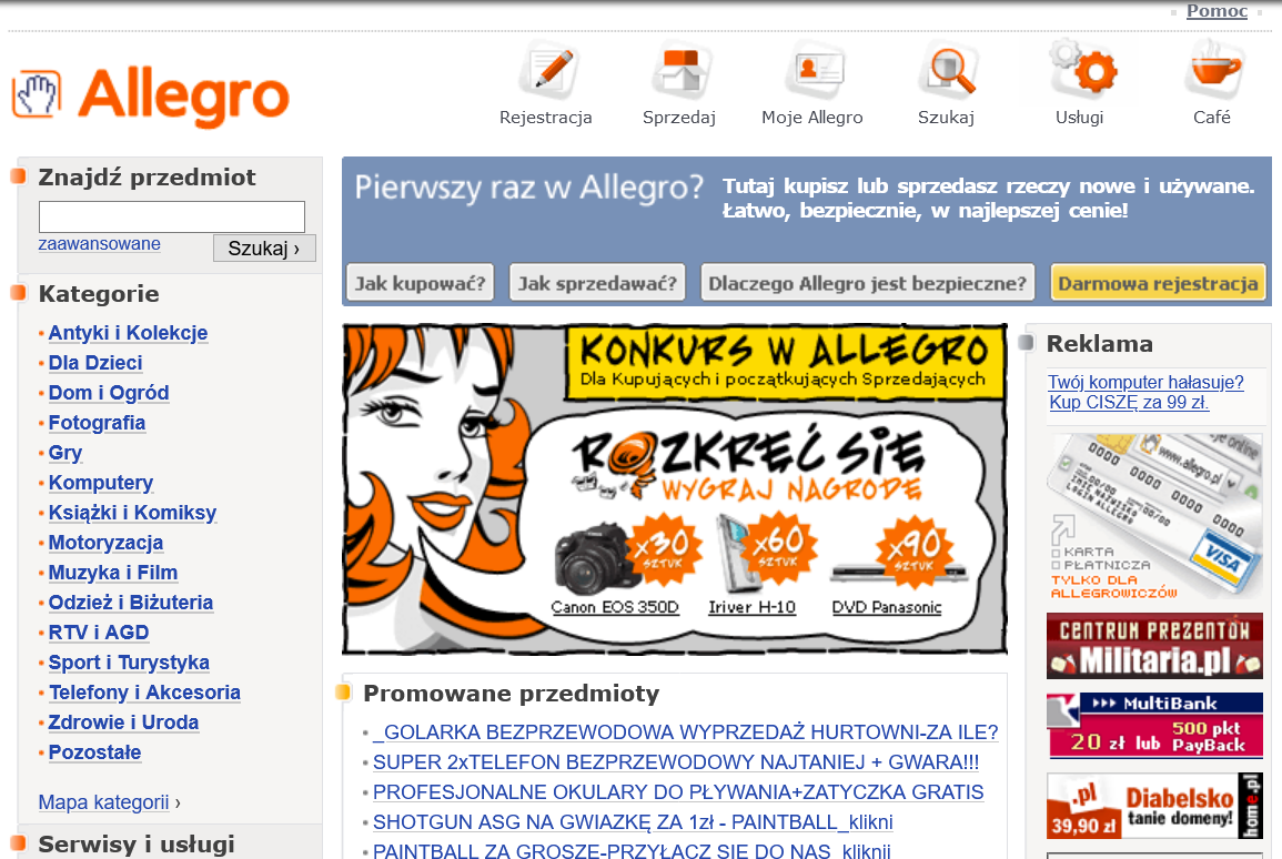 Jak Sprawdzić Stare Zakupy Z Allegro Szablon stare wyglądu Allegro - układ strony, czcionki, ikonki