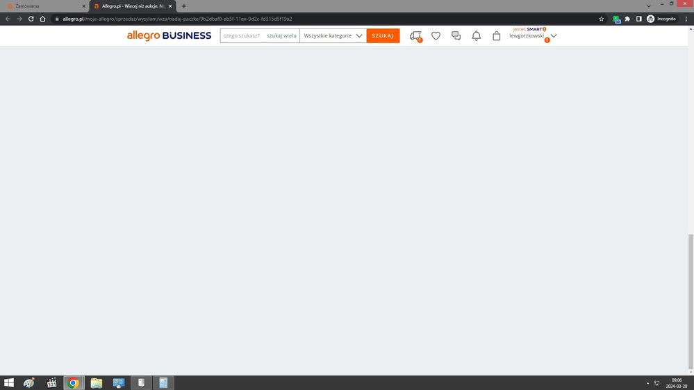 inne zamówienie przeszło z pocztexu, więc to nie ciasteczka, nie książka adresowa, problem jest KONKRETNIE  z tym zamówieniem
