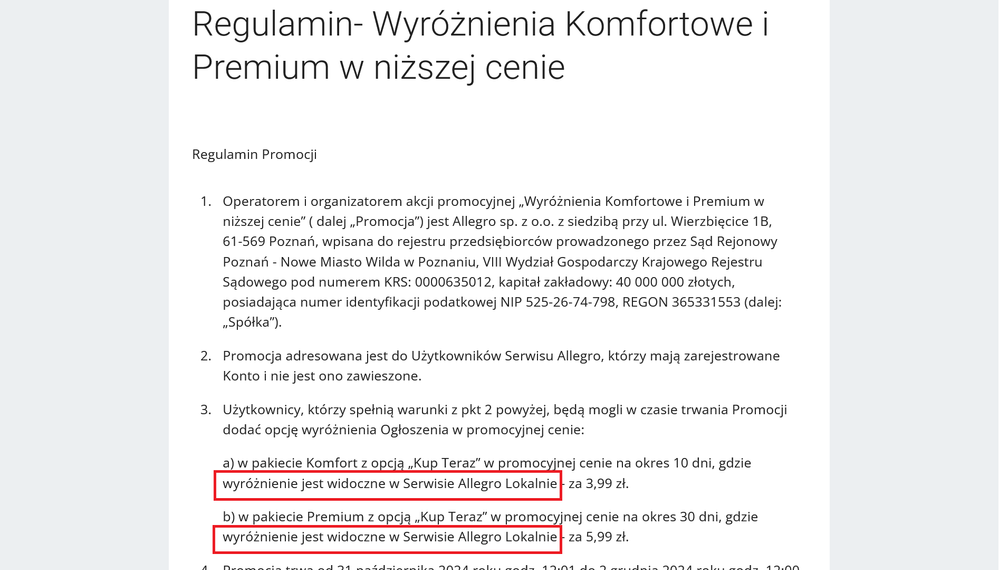 Screenshot 2024-11-24 at 15-40-49 Regulamin- Wyróżnienia Komfortowe i Premium w niższej cenie - Allegro.pl.png