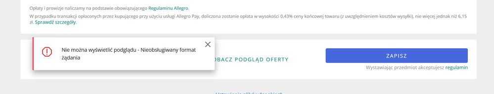 Brak podglądu oferty