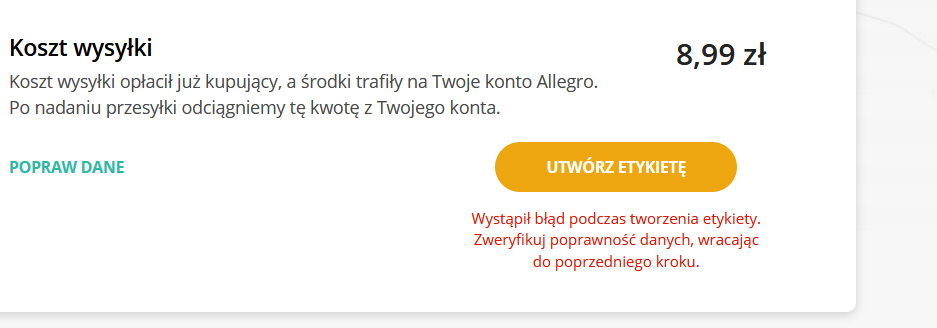 Rozwiazano Mam Problem Z Utworzeniem Etykiety Do Allegro Inpost Z Allegro Lokalnie Strona 3 Spolecznosc Allegro 123645