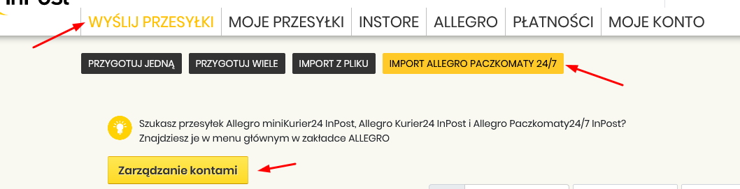 Rozwiazano Komunikat Na Inpost Upewnij Sie Ze Polaczyles Konto Na Stronie Allegro Co Zrobic Spolecznosc Allegro 3884