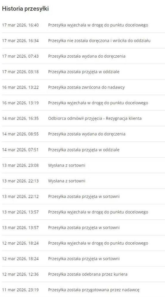 To gdzie teraz jest przesyłka ?