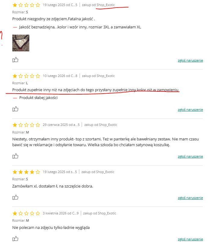 Oceny za inne produkty